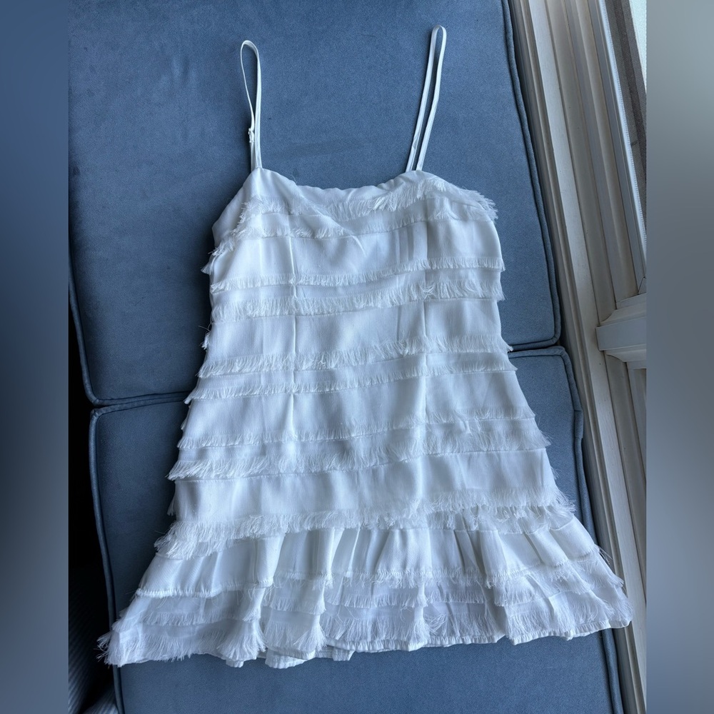 Princess Polly white layered dress